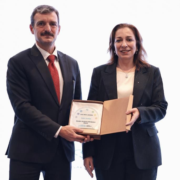 زين الأردن تحصد جائزة “بيئة العمل الشاملة للمرأة” 