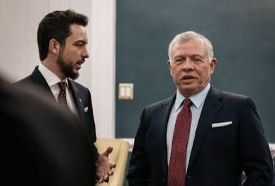 جلالة الملك وولي العهد في دارة أبو الراغب