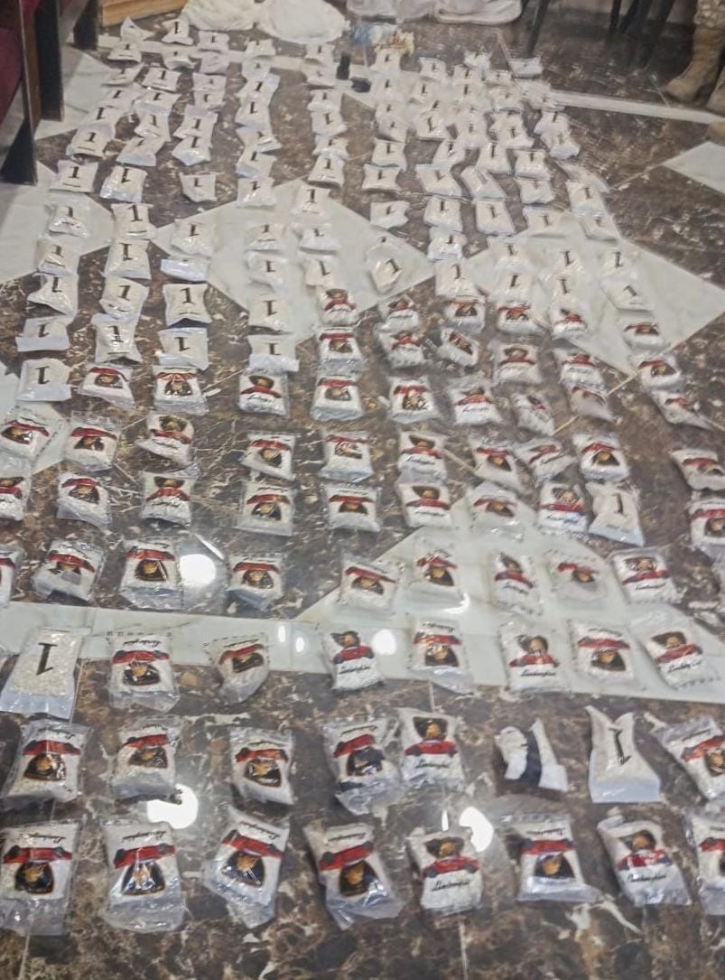 احباط محاولة تهريب مواد مخدرة بواسطة بالونات