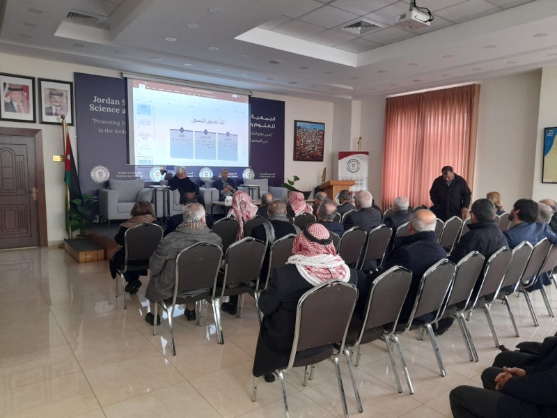 اللواء المتقاعد م. بسام الفالح يحاضر بالأردنية للعلوم والثقافة 