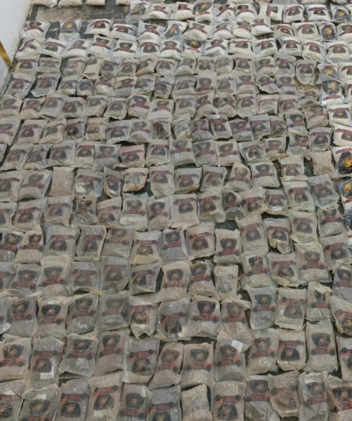  احباط محاولة تهريب مواد مخدرة بواسطة بالونات