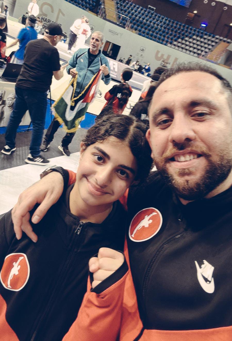 الاردنية لين العواد تفوز ببرونزية كأس العرب للتايكوندو 