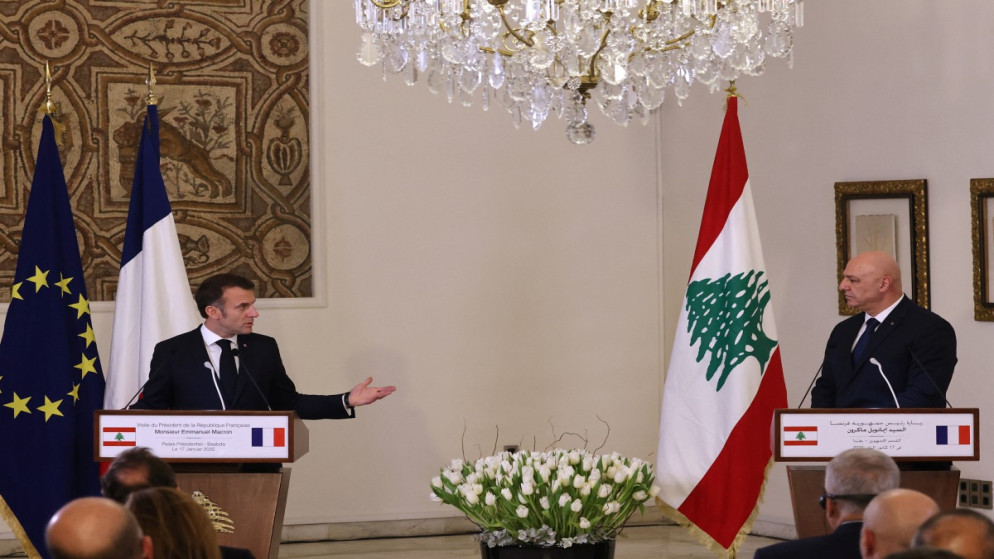 عون يطلب تدخل ماكرون لحماية الضاحية الجنوبية من استهداف اسرائيل