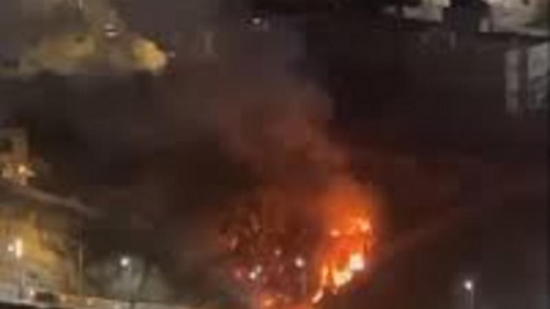 حريق بمستودع اخشاب في القويسمة 