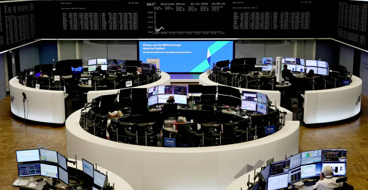 الاسهم الاوروبية تسجل خسائر وسط مخاوف التضخم وتصاعد التوترات