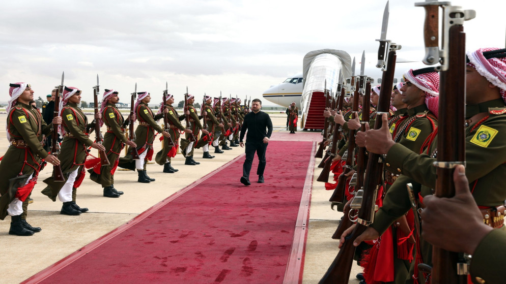 الرئيس الاوكراني يختتم زيارته الى الاردن