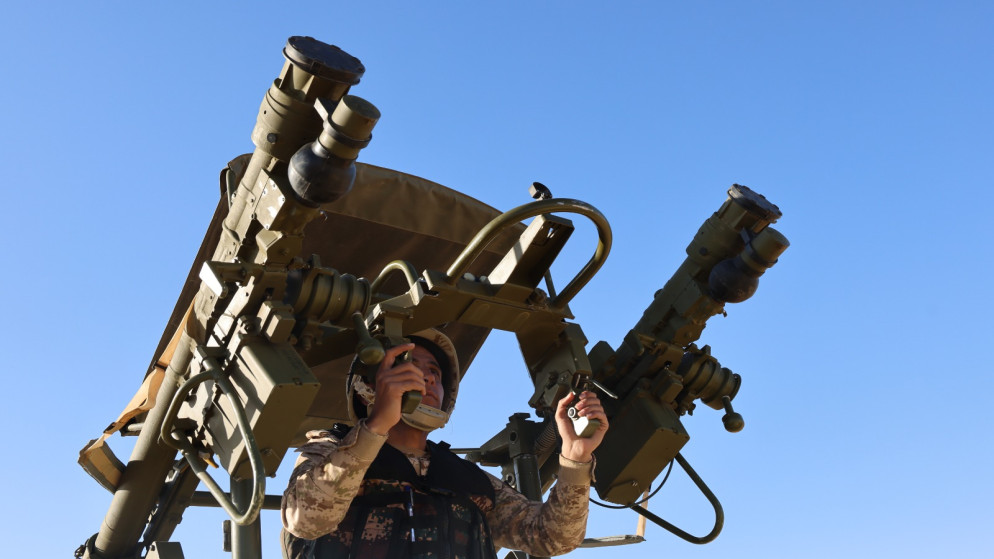 الجيش الاردني يعترض 4 صواريخ استهدفت المملكة