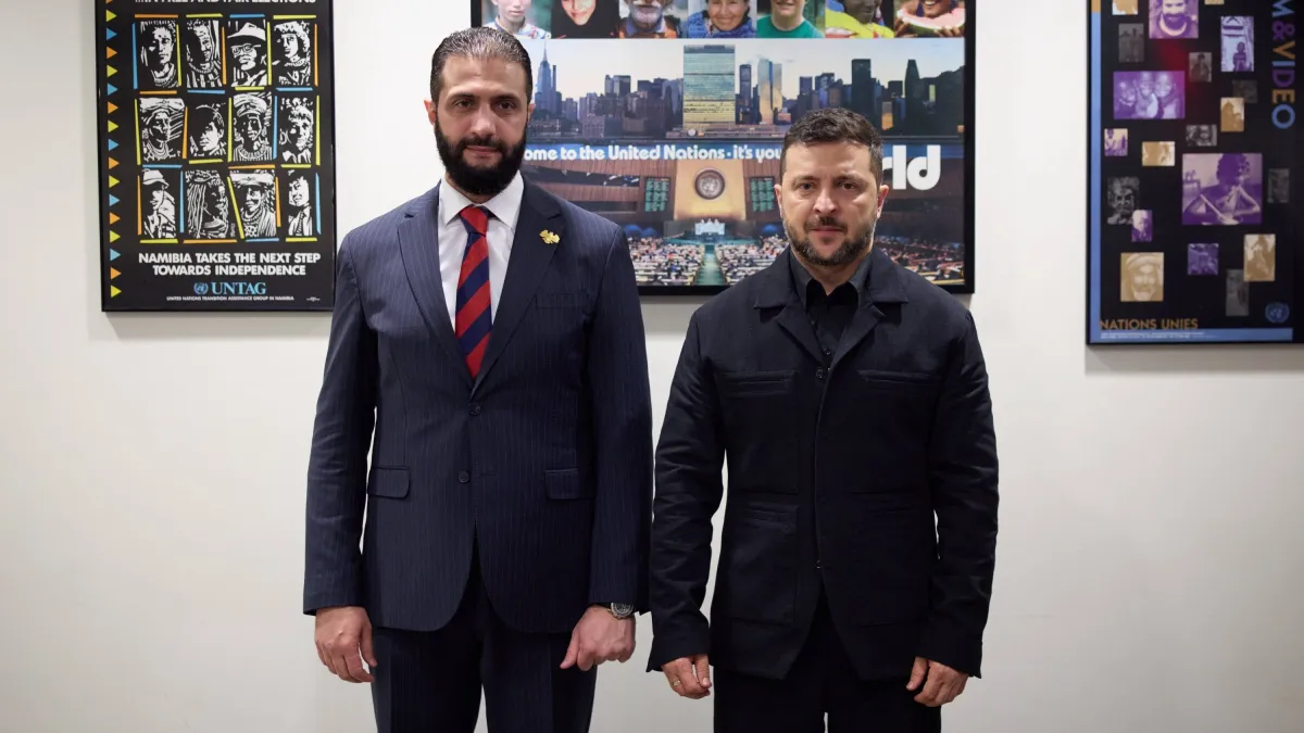 زيلينسكي يجتمع بالشرع في زيارة مفاجئة لسوريا