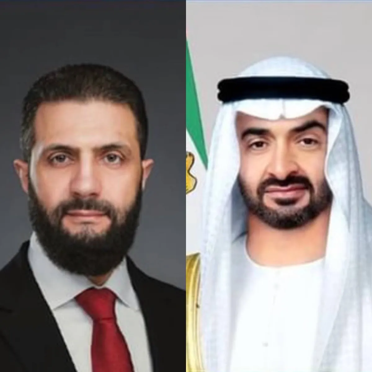 محمد بن زايد يبحث مع الرئيس السوري تعزيز العلاقات