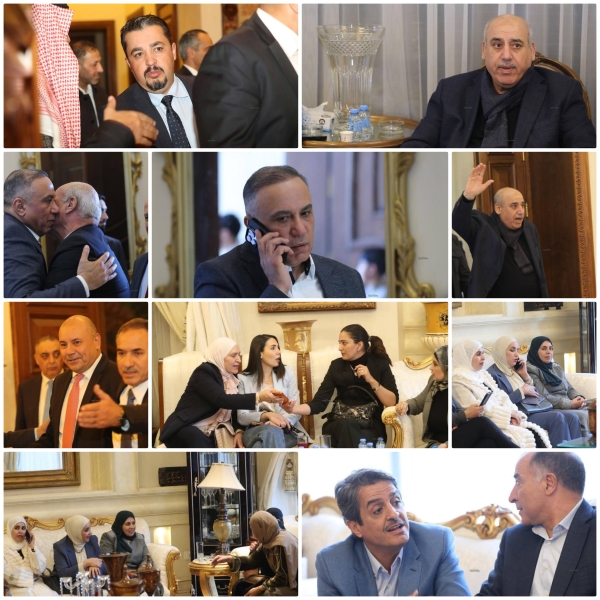 بالصور ... النواب على مادبة القيسي ما عدا نواب كتلة جبهة العمل الأسلامي