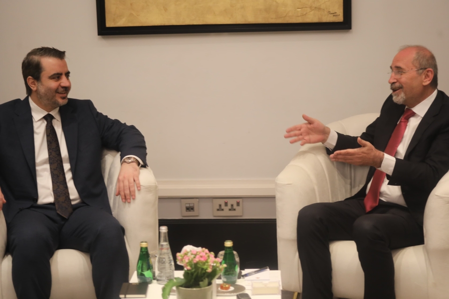 الوزير الصفدي يلتقي نظيرة السوري 