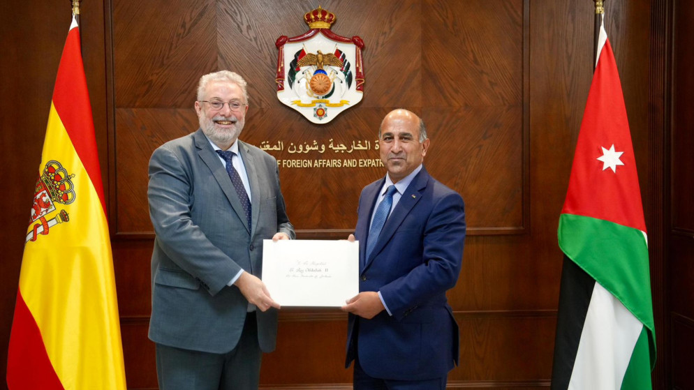 الخارجية الاردنية تتسلم اوراق اعتماد سفير اسبانيا الجديد