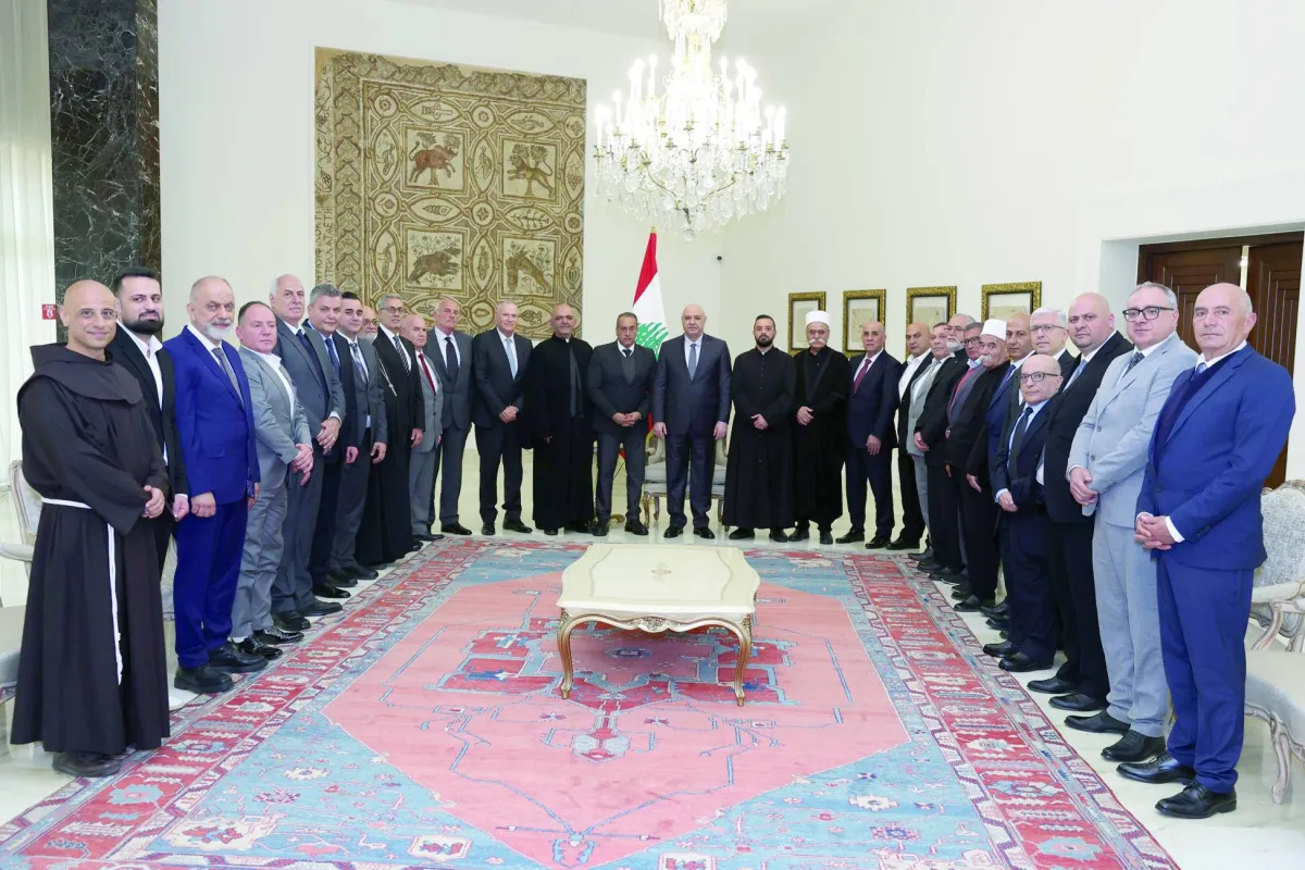 الرئيس اللبناني يتعهد بسلام دائم وجهود لانهاء الحرب