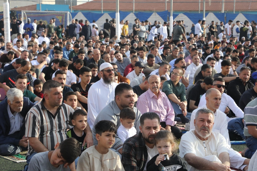 صلاة عيد الاضحى من جبل النصر (صور)