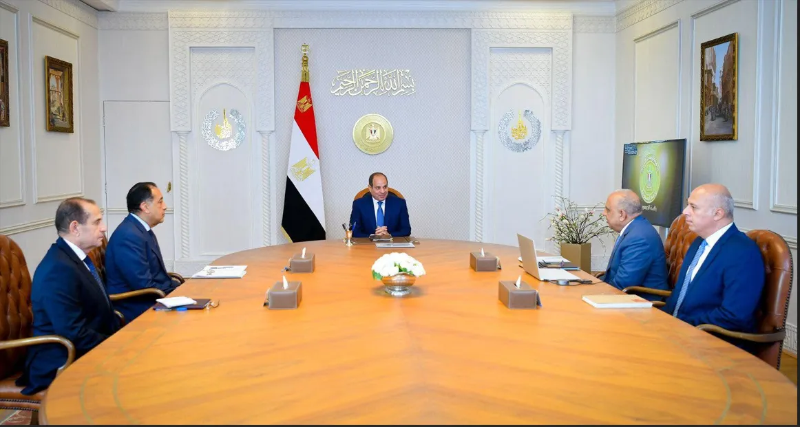 السيسي يوجه بتسريع مشروعات الطاقة المتجددة لتعزيز امن الطاقة في مصر