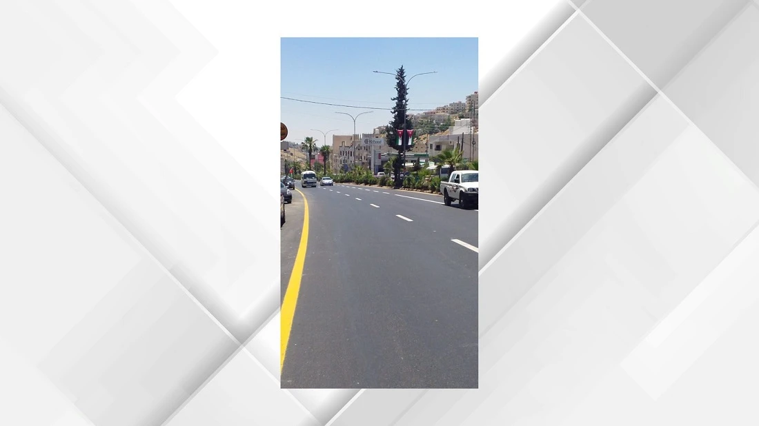 وزارة الاشغال تنهي اعمال صيانة طريق وادي الشجرة في البلقاء