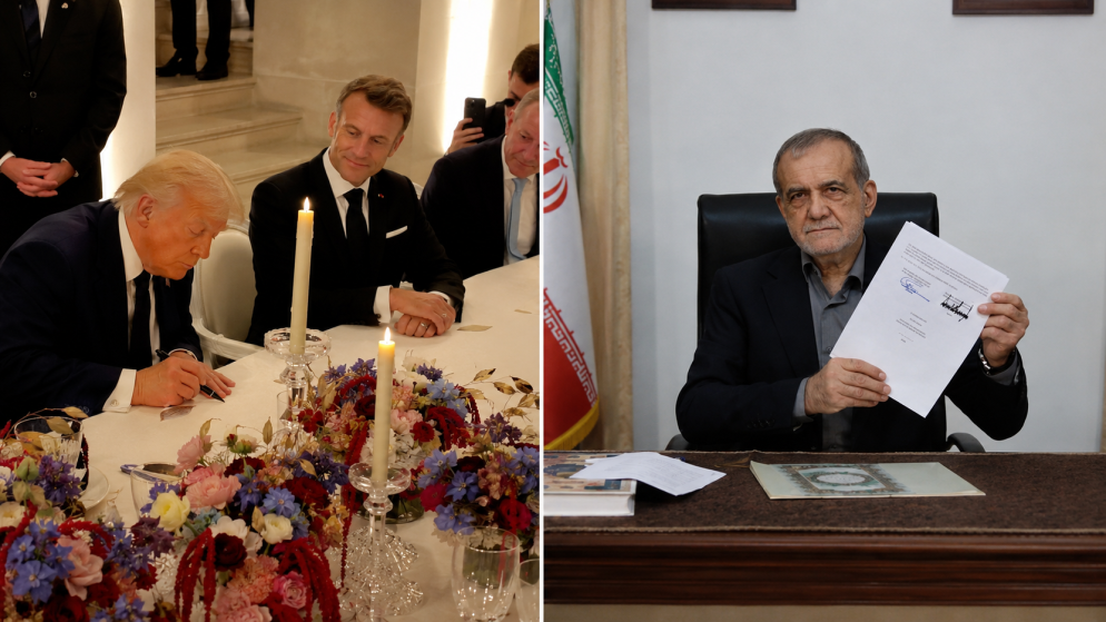 ترامب وبيزشكيان يوقعان مذكرة تفاهم لانهاء الحرب ورفع العقوبات عن ايران