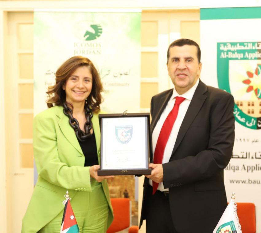 اتفاق بين المجلس العالمي للمعالم والمواقع – الأردن وجامعة البلقاء التطبيقية 