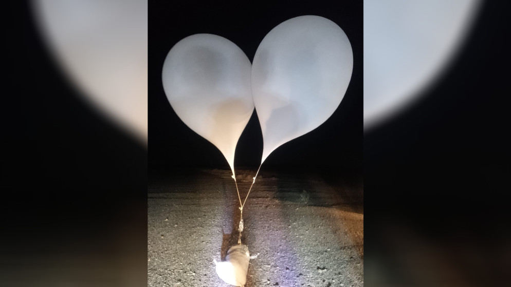 الجيش الاردني يحبط محاولة تهريب مخدرات عبر بالونات مسيرة