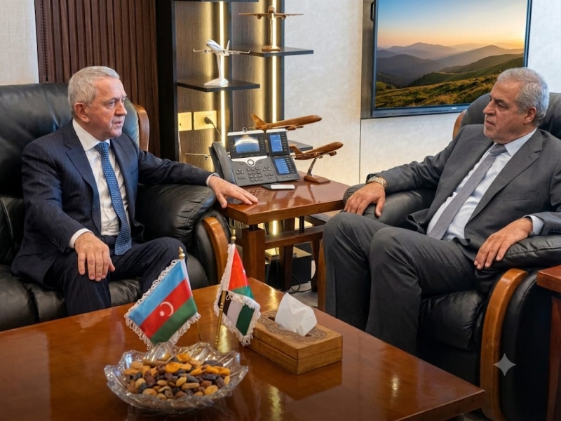 الفرجات يبحث سبل التعاون وتذليل التحديات التشغيلية مع السفير الأذربيجاني