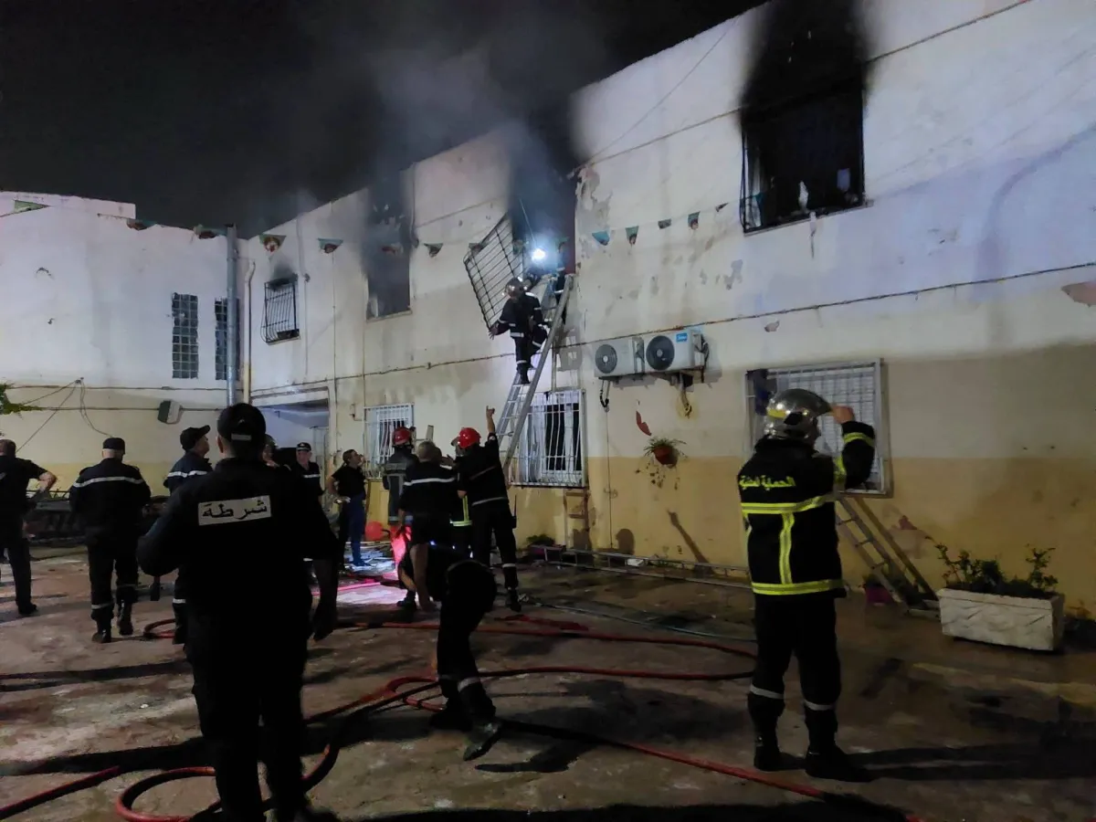 الشرطة الجزائرية تكشف سبب حريق دار الايتام بالمحمدية