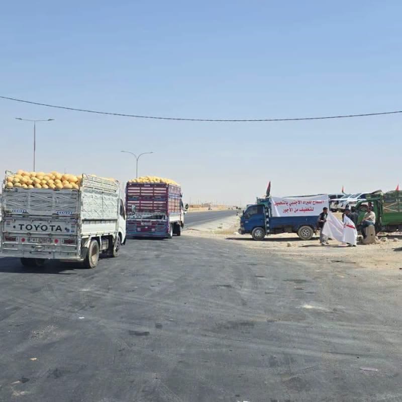 مزارعو جنوب الأردن يحتجون على انهيار أسعار المحاصيل ويطالبون بإنقاذ القطاع الزراعي