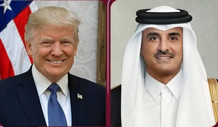 امير قطر والرئيس الاميركي يبحثان خفض التصعيد في المنطقة