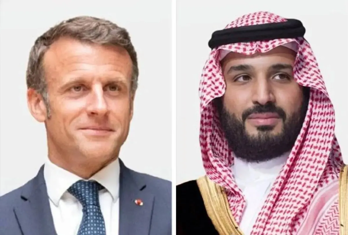 محمد بن سلمان وماكرون يبحثان تعزيز الامن والاستقرار في المنطقة