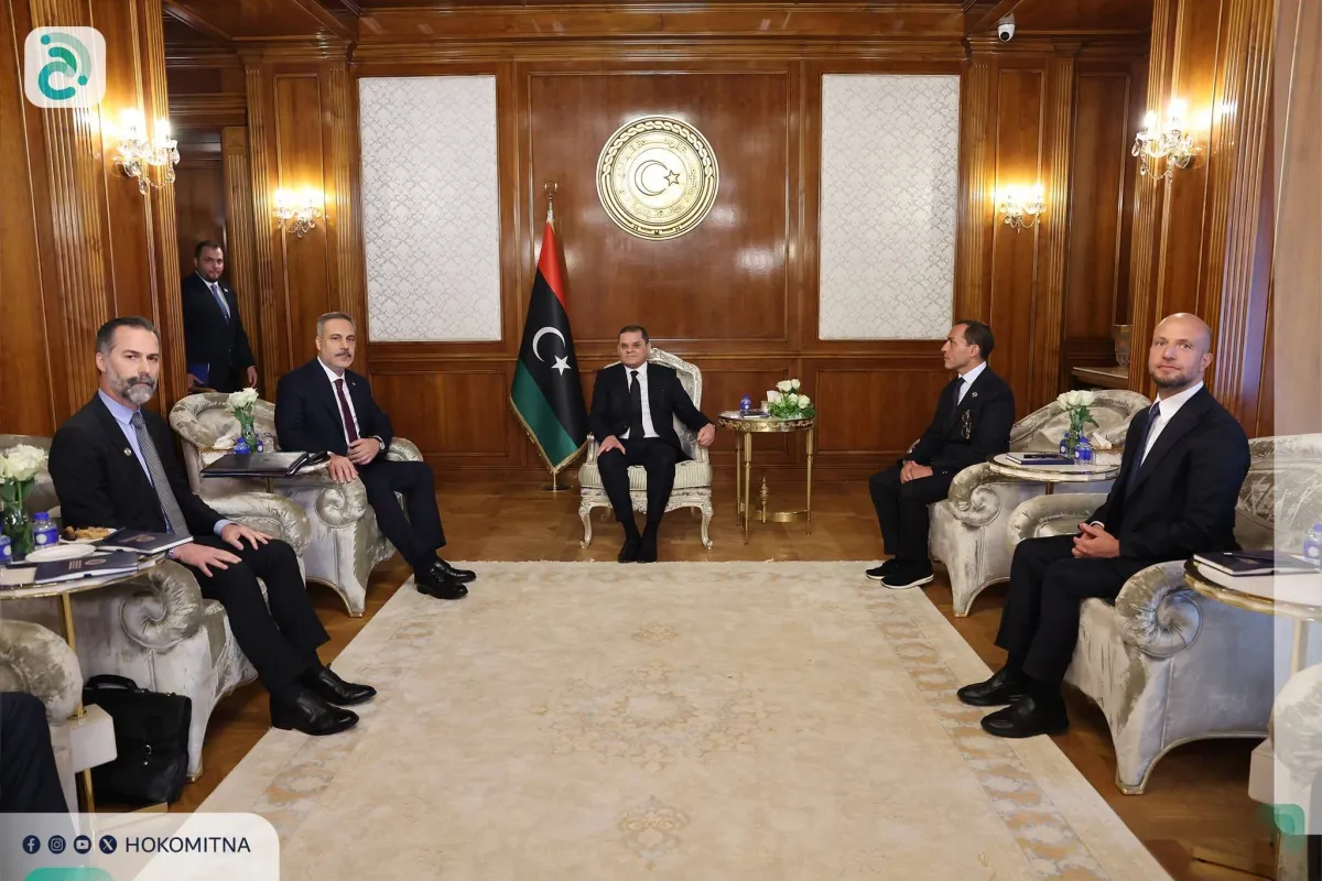 توحيد المؤسسات الليبية يتصدر مباحثات الدبيبة ووزير الخارجية التركي في طرابلس