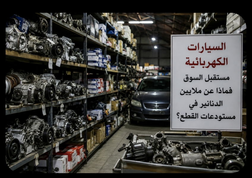 السيارات الكهربائية تتمدد في الأردن.. فمن يحمي ملايين الدنانير في مستودعات قطع الغيار؟