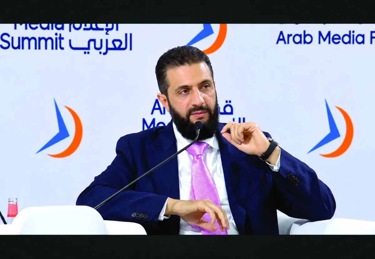 الرئيس السوري احمد الشرع سوريا تحولت من تحدي امني الى فرصة اقتصادية