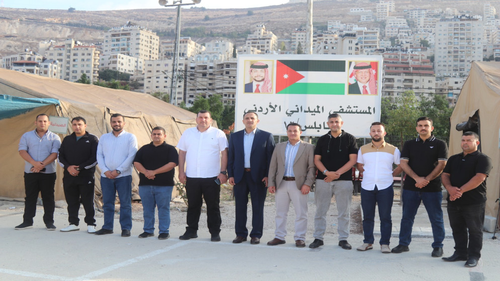 وصول طواقم المستشفى الميداني الاردني الجديد الى نابلس