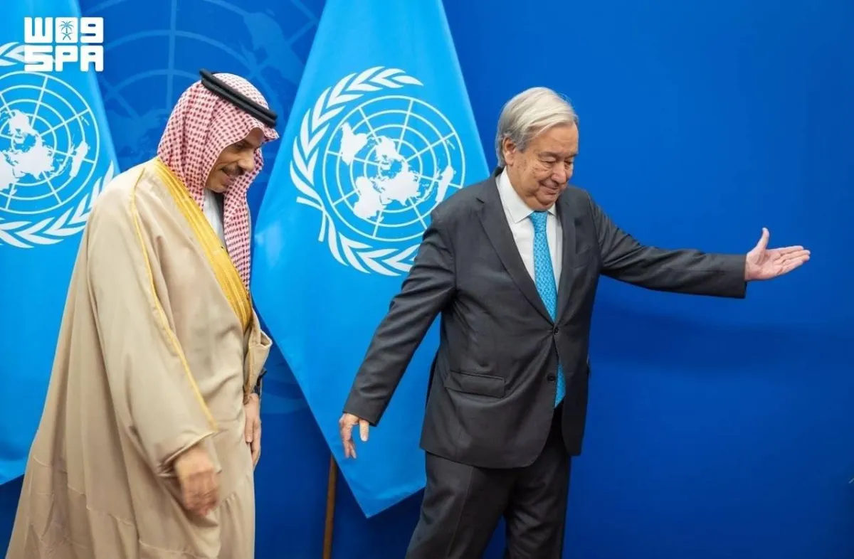 بن فرحان يبحث مع غوتيريش ومسؤولين دوليين مستجدات المنطقة في نيويورك