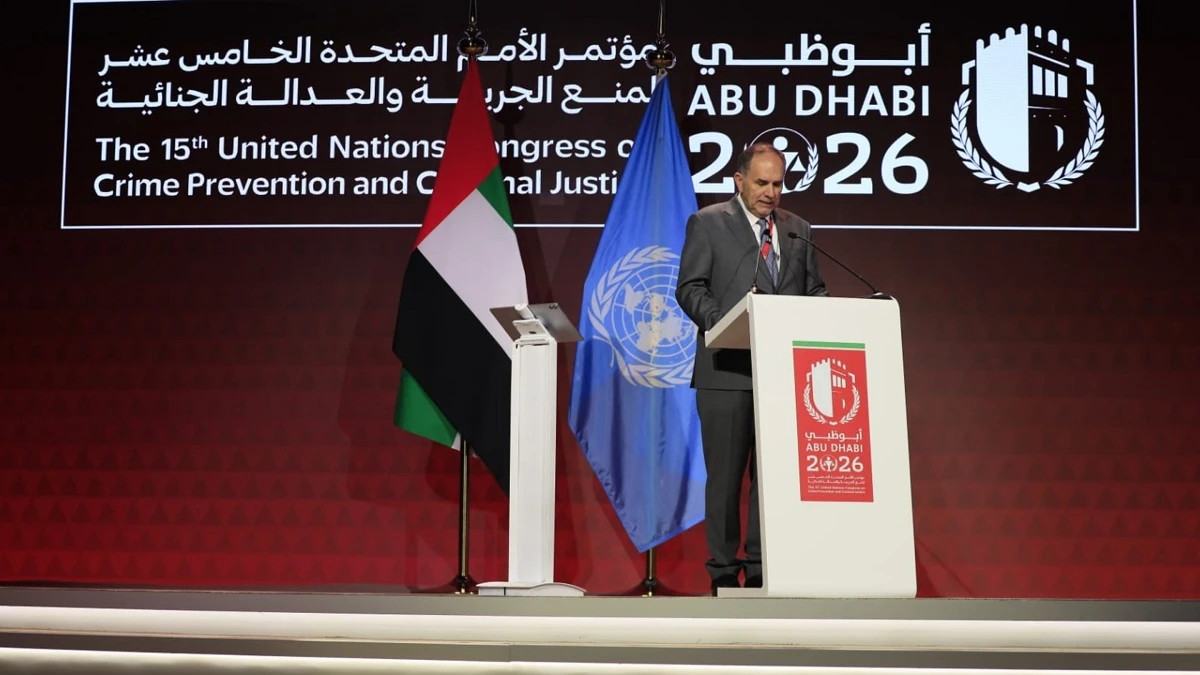 وزير العدل يشارك في مؤتمر الامم المتحدة لمنع الجريمة والعدالة الجنائية في ابوظبي