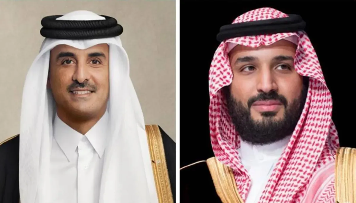 مباحثات هاتفية بين ولي العهد السعودي وامير قطر حول مستجدات المنطقة