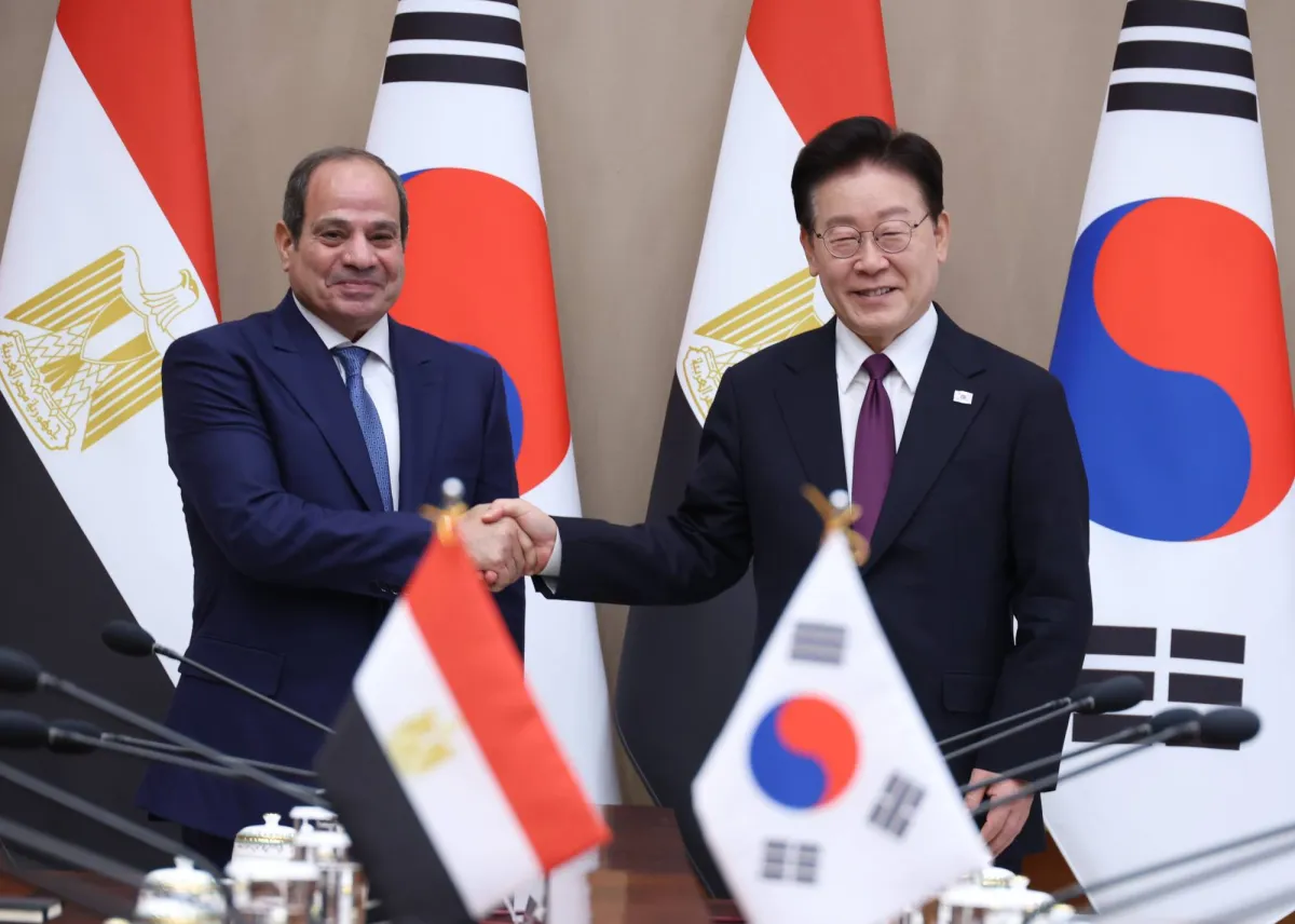 مصر وكوريا الجنوبية ترتقيان بالعلاقات الى مستوى الشراكة الاستراتيجية